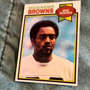 Reggie Rucker Browns Football Card
